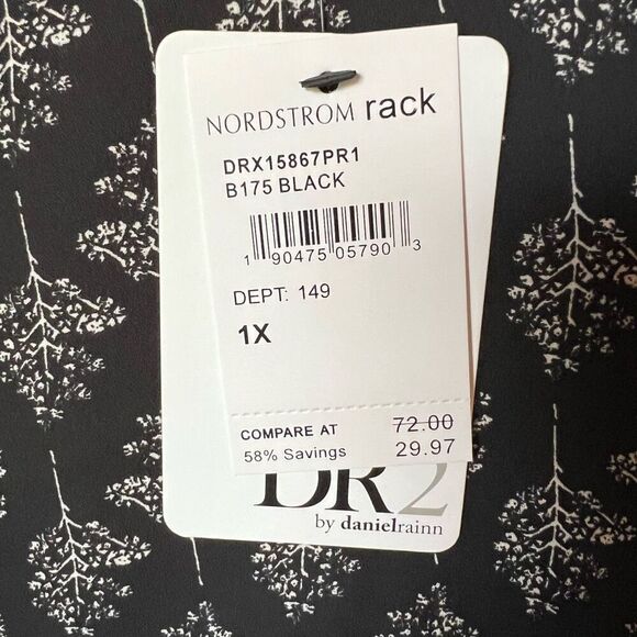 DR2 Blouse Cold Shoulder 1X *NWT* - Picture 11 of 12